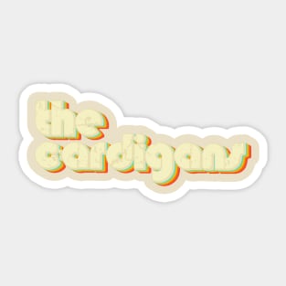 vintage color the cardigans Sticker